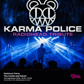 Karma Police - Radiohead Tribute Karma Police at The Castle and Falcon on 12 September 2026 gig poster