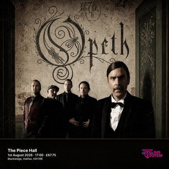 Opeth Paradise Lost at The Piece Hall on 1 August 2026 gig poster