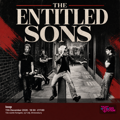 The Entitled Sons november 2026 to december 2026 tour poster