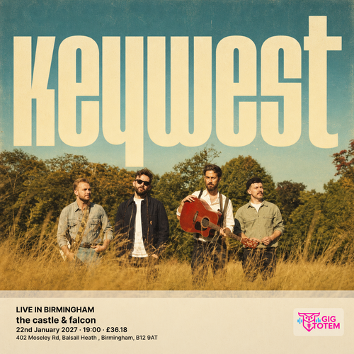 KEYWEST - LIVE IN BIRMINGHAM KeyWest at Castle and Falcon on 22 January 2027 gig poster