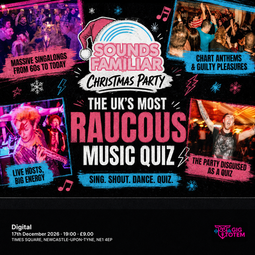 SOUNDS FAMILIAR CHRISTMAS PARTY at Digital on 17 December 2026 gig poster