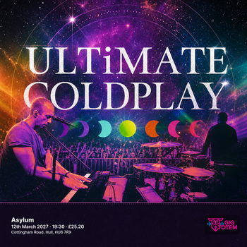 Ultimate Coldplay at Asylum on 12 March 2027 gig poster