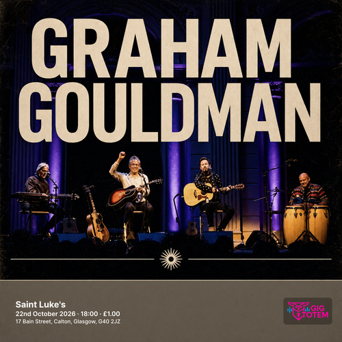 Graham Gouldman at Saint Luke's on 22 October 2026 gig poster