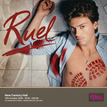 Ruel at New Century Hall on 10 October 2026 gig poster