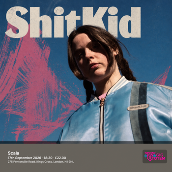 Shitkid at Scala on 17 September 2026 gig poster