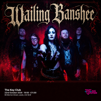 Wailing Banshee at The Key Club on 22 October 2026 gig poster