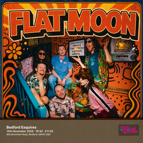 Flat Moon at Esquires on 15 November 2026 gig poster