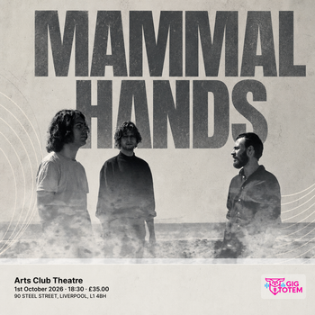 Mammal Hands at ARTS CLUB on 1 October 2026 gig poster