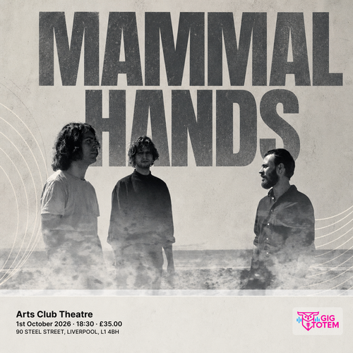 Mammal Hands at ARTS CLUB on 1 October 2026 gig poster