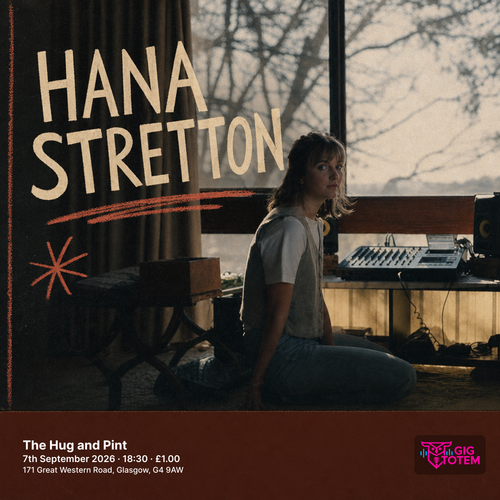 Hana Stretton at The Hug and Pint on 7 September 2026 gig poster