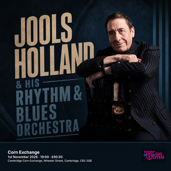 Jools Holland & His Rhythm & Blues Orchestra at Corn Exchange on 1 November 2026 gig poster