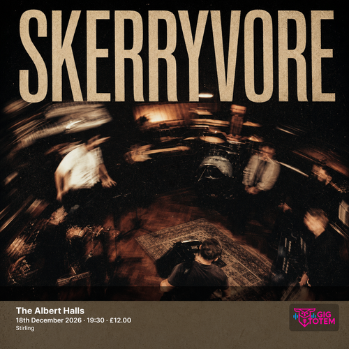 Skerryvore at The Albert Halls on 18 December 2026 gig poster