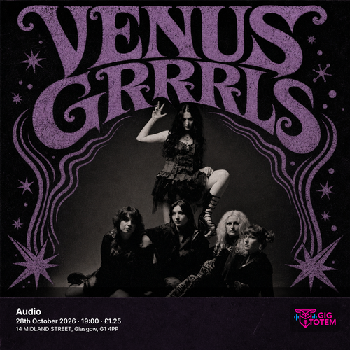 Venus Grrrls at Audio on 28 October 2026 gig poster