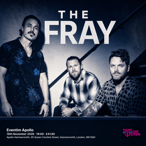 The Fray at Eventim Apollo on 16 November 2026 gig poster