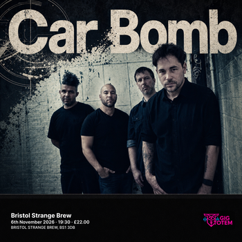 Car Bomb at Strange Brew on 6 November 2026 gig poster