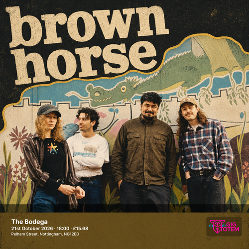 Brown Horse at The Bodega on 21 October 2026 gig poster