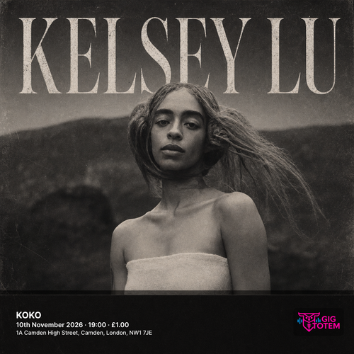 Kelsey Lu at KOKO on 10 November 2026 gig poster