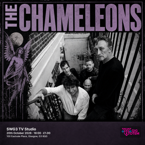 Chameleons Lol Tolhurst at SWG3 TV Studio on 20 October 2026 gig poster