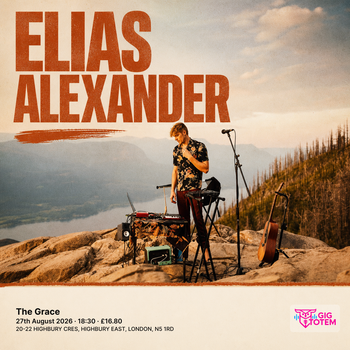 Elias Alexander at The Grace on 27 August 2026 gig poster