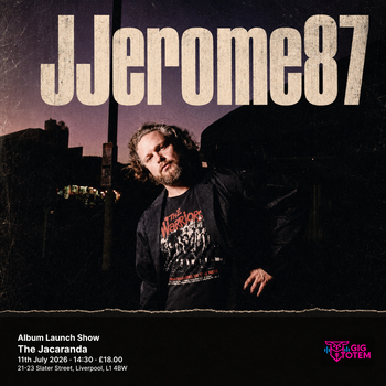 JJerome87: Album Launch Show JJerome87 at The Jacaranda on 11 July 2026 gig poster