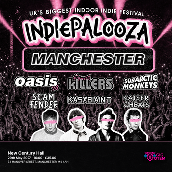 Indiepalooza Manchester at New Century Hall on 29 May 2027 gig poster