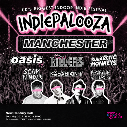 Indiepalooza Manchester at New Century Hall on 29 May 2027 gig poster