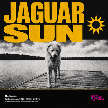 Jaguar Sun Thala at Gullivers on 1 September 2026 gig poster
