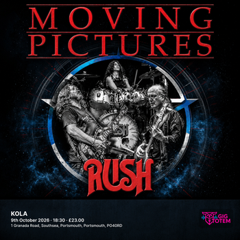 Moving Pictures at KOLA on 9 October 2026 gig poster