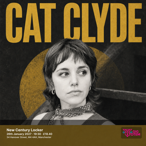 Cat Clyde at New Century Locker on 26 January 2027 gig poster