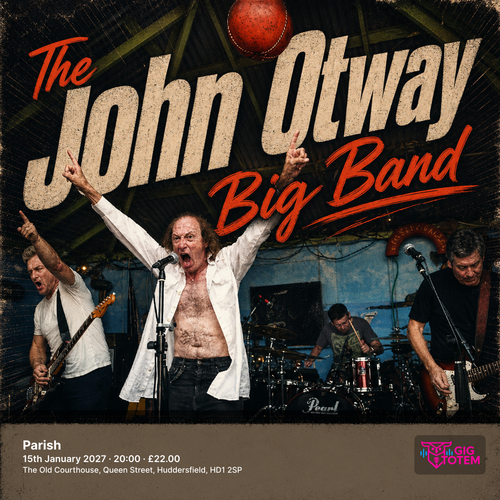 The John Otway Big Band at Parish on 15 January 2027 gig poster