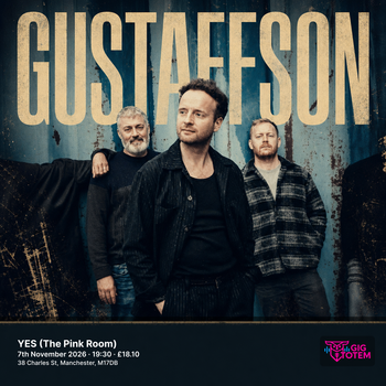 Gustaffson at YES (The Pink Room) on 7 November 2026 gig poster