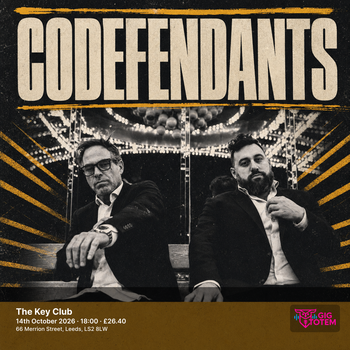 Codefendants at The Key Club on 14 October 2026 gig poster