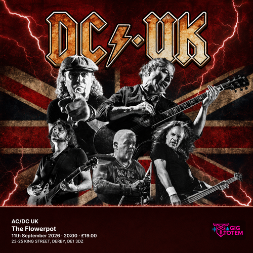 AC/DC UK DC/UK (formerly AC/DC UK) at The Flowerpot on 11 September 2026 gig poster