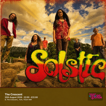 Solstice at The Crescent on 20 August 2026 gig poster
