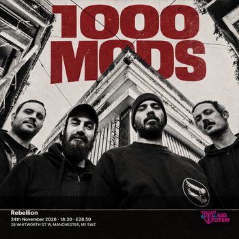 1000mods Ritual King, 1000 Mods at Rebellion on 24 November 2026 gig poster