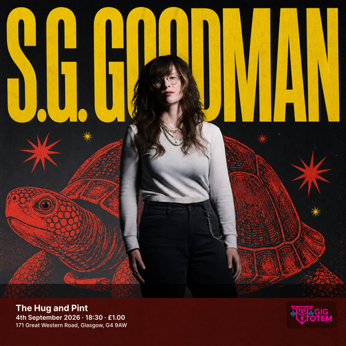 S.G. Goodman at The Hug and Pint on 4 September 2026 gig poster