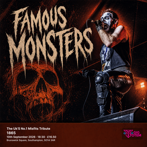 Famous Monsters - The Uk'S No.1 Misfits Tribute Famous Monsters at 1865 on 10 September 2026 gig poster