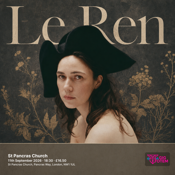 Le Ren at St Pancras Church on 11 September 2026 gig poster