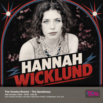 Hannah Wicklund at Voodoo Rooms on 19 October 2026 gig poster