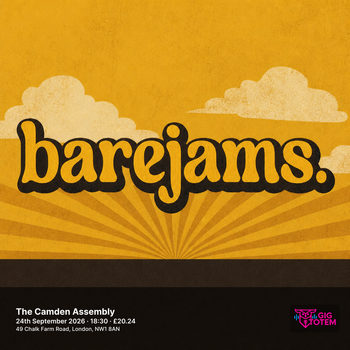 Barfly at The Camden Assembly on 24 September 2026 gig poster