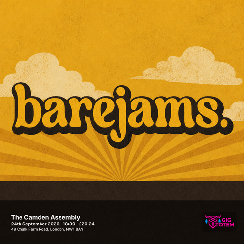 Barfly at The Camden Assembly on 24 September 2026 gig poster