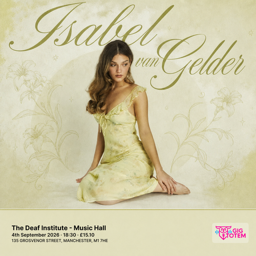 Isabel van Gelder at The Deaf Institute on 4 September 2026 gig poster