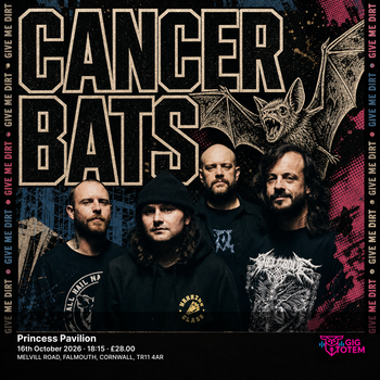 CANCER BATS Ignite at Princess Pavilion on 16 October 2026 gig poster
