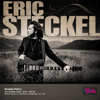 Eric Steckel at Sneaky Pete's on 2 October 2026 gig poster