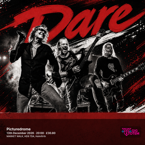 Dare at Picturedrome on 13 December 2026 gig poster