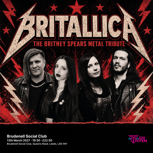 Britallica at Brudenell Social Club on 13 March 2027 gig poster