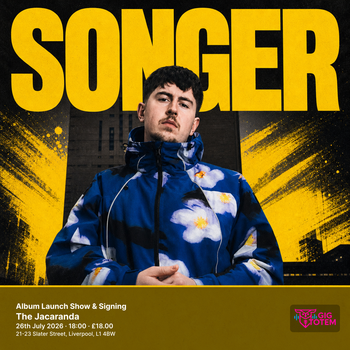 Songer: Album Launch Show & Signing Songer at The Jacaranda on 26 July 2026 gig poster