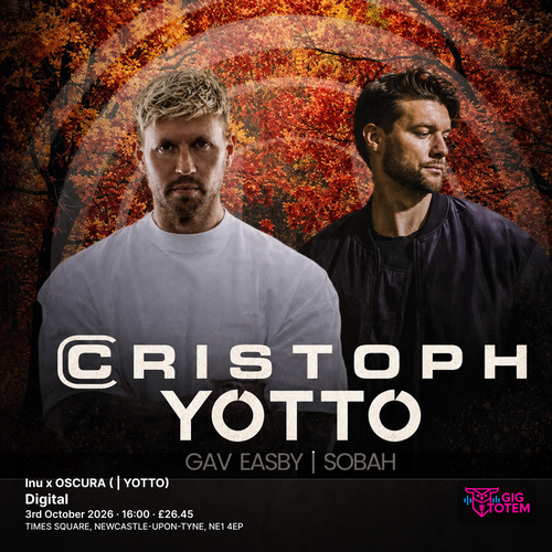 inU with Cristoph & YOTTO YOTTO, Cristoph at Digital on 3 October 2026 gig poster