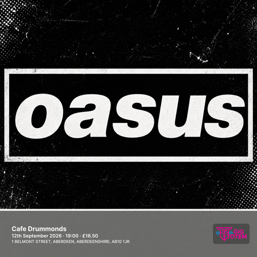 Oasus at Cafe Drummonds on 12 September 2026 gig poster