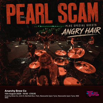 Pearl Scam plus special guests Angry Hair at Anarchy Brew Co on 15 August 2026 gig poster